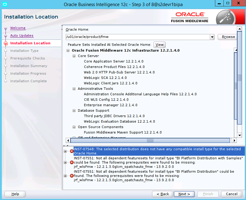 Installing oracle bip 12 2 1 4